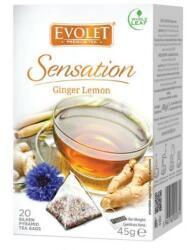 VEDDA Ceai de Ghimbir si Lamaie - Vedda Evolet Sensation Ginger Lemon, 20 plicuri x 2.25 g