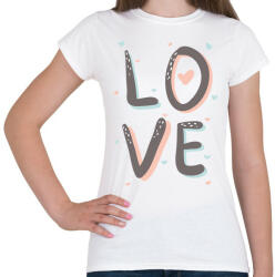 printfashion LOVE - Női póló - Fehér (1178999)