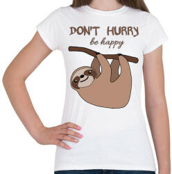 printfashion Lajhár - Női póló - Fehér (4349241)