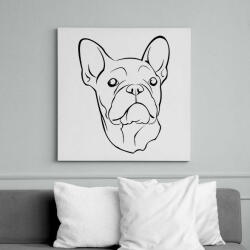 printfashion Francia bulldog - Vászonkép - Fehér (6624084)