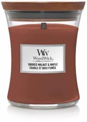 WoodWick Smoked Walnut & Maple illatgyertya fa kanóccal 275 g
