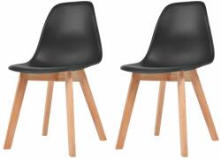 vidaXL 2 buc negru 244777