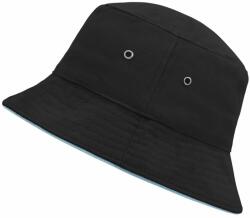 Myrtle Beach Pamut kalap MB012 - Fekete / mentazöld | L/XL (MB012-147315)