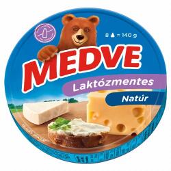 MEDVE Laktózmentes Natúr félzsíros ömlesztett sajt 8 db 140 g