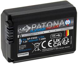 PATONA Acumulator PATONA Sony NP-FW50 1030mAh Li-Ion Platinum încărcare USB-C (IM1244) Baterii de unica folosinta
