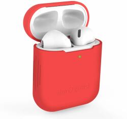 AlzaGuard Skinny Silicone Case Airpods 1. és 2. generáció, piros (AGD-ACSS1R)