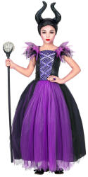 Widmann Costum Vrăjitoare violet-negru - mărime 140 (70247) Costum bal mascat copii