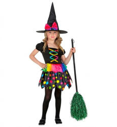 Widmann Costum Vrăjitoare, colorat - 128 cm pentru copii de 5-7 ani (10406) Costum bal mascat copii