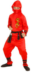 Widmann Costum Ninja dragon - 140 cm, roşu (01337) Costum bal mascat copii