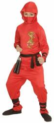 Widmann Costum Ninja dragon - 116 cm, roşu (91135)