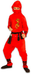 Widmann Costum Ninja dragon - 158 cm, roşu (1338) Costum bal mascat copii