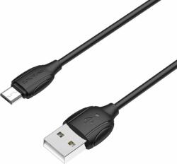 BOROFONE BX19 USB 2.0 - Micro USB töltőkábel 1m - Fekete (PM023309)