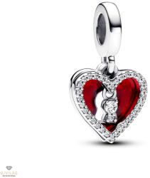 Pandora piros szív kulcslyuk függő charm - 793119C01