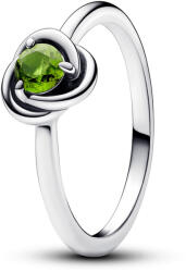 Pandora Augusztus születéskő ékszer örökkévalóság karikagyűrű - 192993C08-48 (192993C08-48)