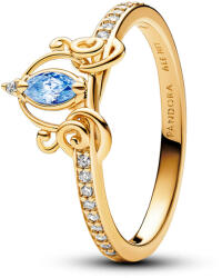 Pandora Disney Hamupipőke hintója sárga arany színű gyűrű - 163059C01-48 (163059C01-48)