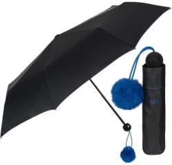 Perletti - Női összecsukható esernyő POM-POM / kék, 26098