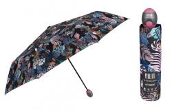 Perletti - Női összecsukható automata esernyő TECHNOLOGY Foliage/ rózsaszín, 21717