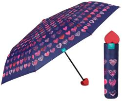 Perletti - Női összecsukható esernyő FANSTASIA HEART / lila, 26233