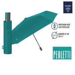 Perletti - Teljesen automatikus összecsukható esernyő PROMOCIONALI / zöld, 96026-03