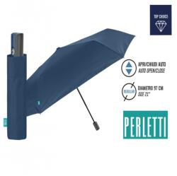 Perletti - Teljesen automata összecsukható esernyő PROMOCIONALI / sötétkék, 96026-02