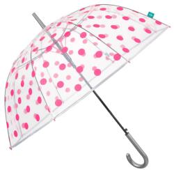 Perletti - Női automata esernyő Stampa Transparent / rózsaszín, 26334
