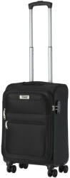 TravelZ Softspinner fekete 4 kerekű kabinbőrönd (Softspinner-S-fekete)