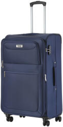 TravelZ Softspinner kék 4 kerekű bővíthető nagy bőrönd (Softspinner-L-kek)