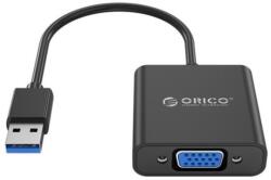ORICO kábel átalakító - UTV-BK/97/ (USB-A 3.0 to VGA, 1080p, fekete) (ORICO-UTV-BK-BP)