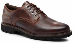 Clarks Pantofi Clarks Batcombe Tie 261734367 Dark Tan Leather Bărbați