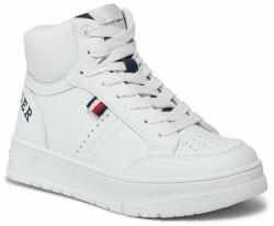 Tommy Hilfiger Sneakers Tommy Hilfiger Logo High Top Lace-Up Sneaker T3X9-33362-1355 M White/Blue X336