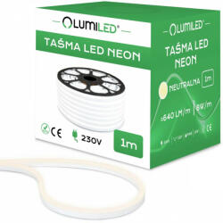 Lumileds NEON LED szalag 230V 8W 120LED Semleges IP68 1m Lumiled (LUMTAS5010)