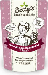 Betty's Tasakos macskatáp - Marha pur borágóolajjal - 100 g