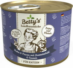 Betty's Macskatáp - Csirke és fácán borágóolajjal - 200 g