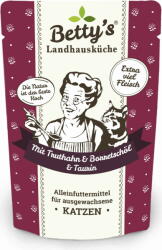 Betty's Tasakos macskatáp - Pulyka és borágóolaj - 100 g