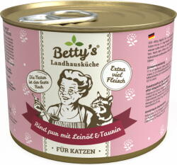 Betty's Macskatáp - Marha pur lenolajjal - 200 g