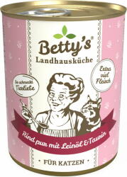 Betty's Macskatáp - Marha pur lenolajjal - 400 g