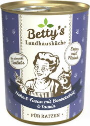 Betty's Macskatáp - Csirke és fácán borágóolajjal - 400 g