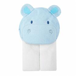 Mother's Choice Prosop cu gluga din bumbac pentru bebelusi - hipopotam bleu (IT3860)