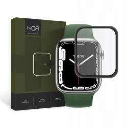 HOFI Hybrid sticla temperata pentru Apple Watch 7 / 8 / 9 (45mm), negru