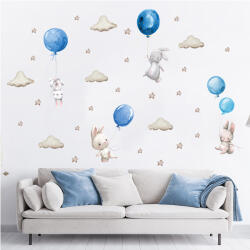  Autocolante de perete - Iepure cu baloane Decoratiune camera copii