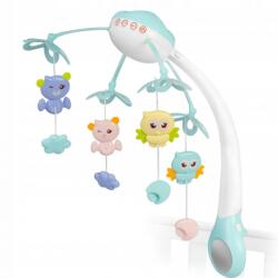 Ricokids Carusel muzical pentru patut cu proiector, sunete si jucarii ricokids rk-813 - albastru