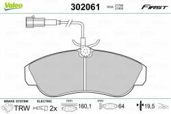 VALEO set placute frana, frana disc VALEO 302061 - centralcar