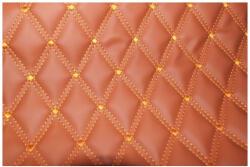 ART Material imitatie piele tapiterie romb maro cusatura maro Cod: Y01MM (110817-20)