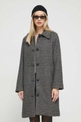 Abercrombie & Fitch kabát gyapjú keverékből szürke, átmeneti - szürke XL