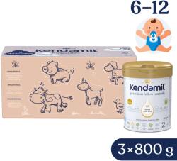 Kendamil Premium 2 HMO+ 2, 4 kg (3 × 800 g), kreatív ajándékcsomagolás