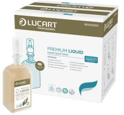 Lucart Folyékony szappan, utántöltő, 1 liter, LUCART "IDENTITY Premium", meleg narancs (KHH803) - onlinepapirbolt