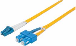 Intellinet 472050 száloptikás kábel 3 M LC SC OS2 Sárga (472050) (472050) - senetic