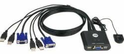 ATEN 2-Port USB VGA Cable KVM Switch with Remote Port Selector (CS22U-A7) (CS22U-A7)