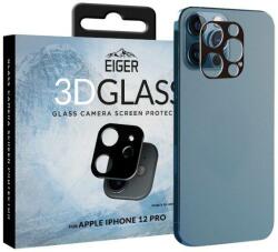 Eiger Folie sticla pentru camera Eiger 3D Glass Clear Black pentru Apple iPhone 12 Pro (EGSP00685)
