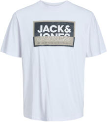 JACK & JONES Férfi póló JCOLOGAN Standard Fit 12253442 White XXL